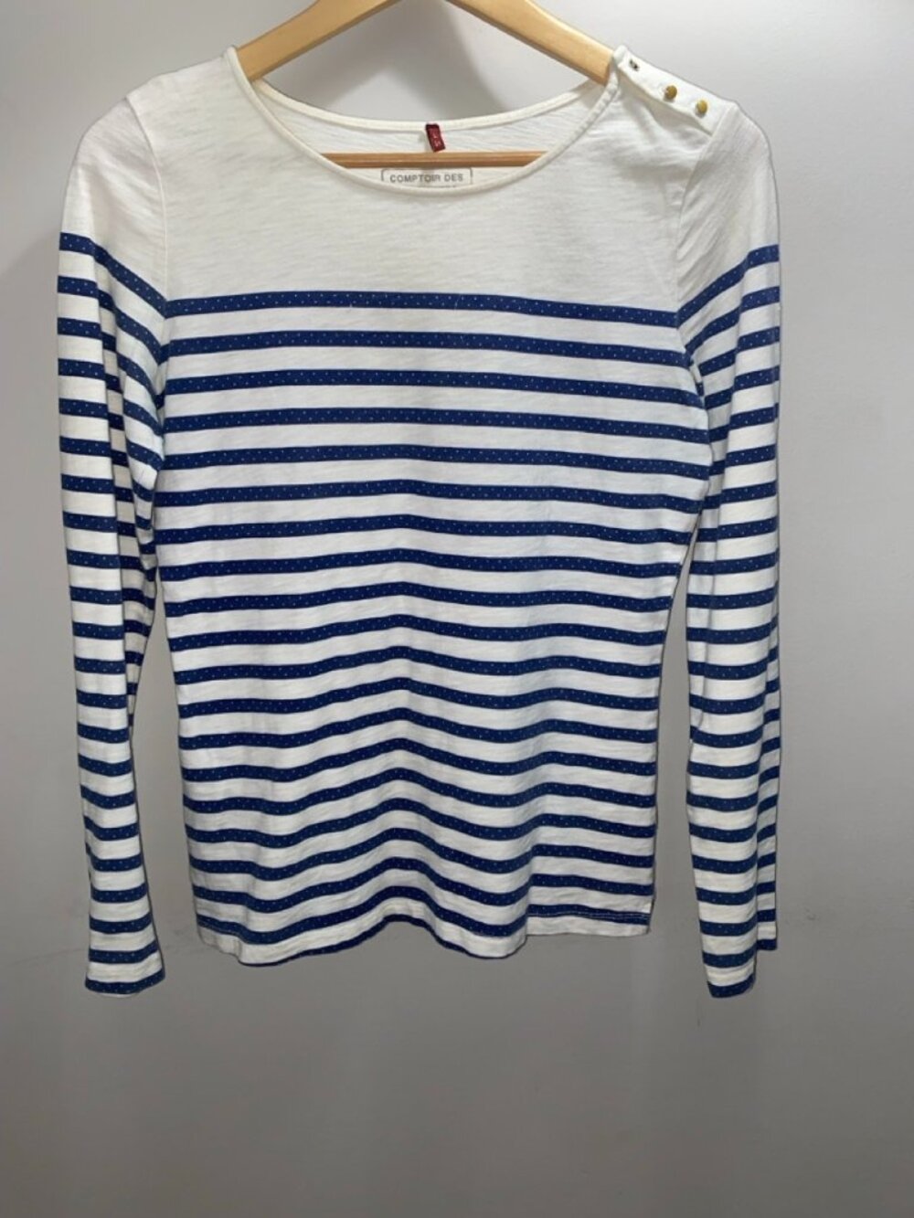 Comptoir des Cotonniers mariner stripe boatneck top